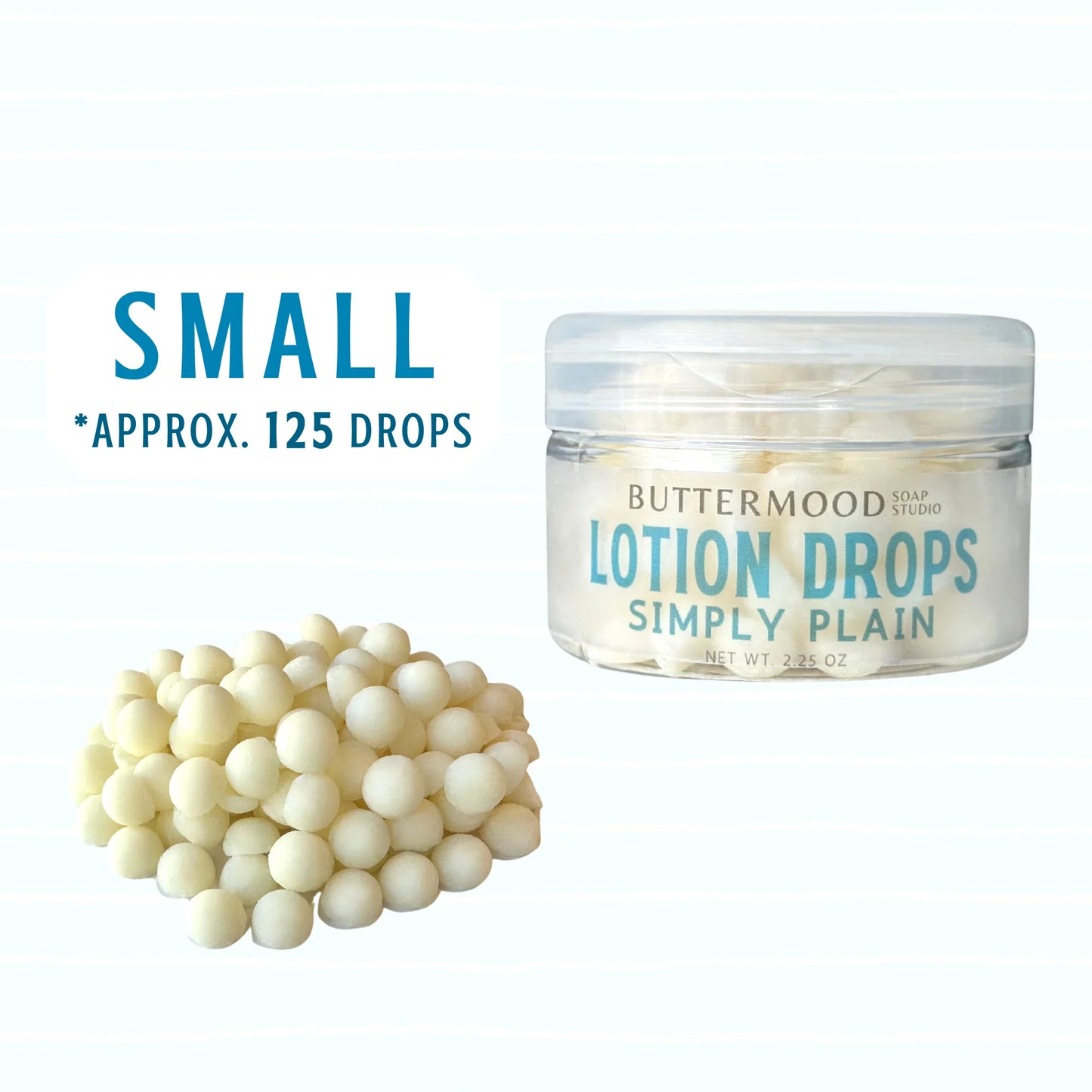 Buttermood Simply Plain Lotion Drops- Unscented Sensitive Skin