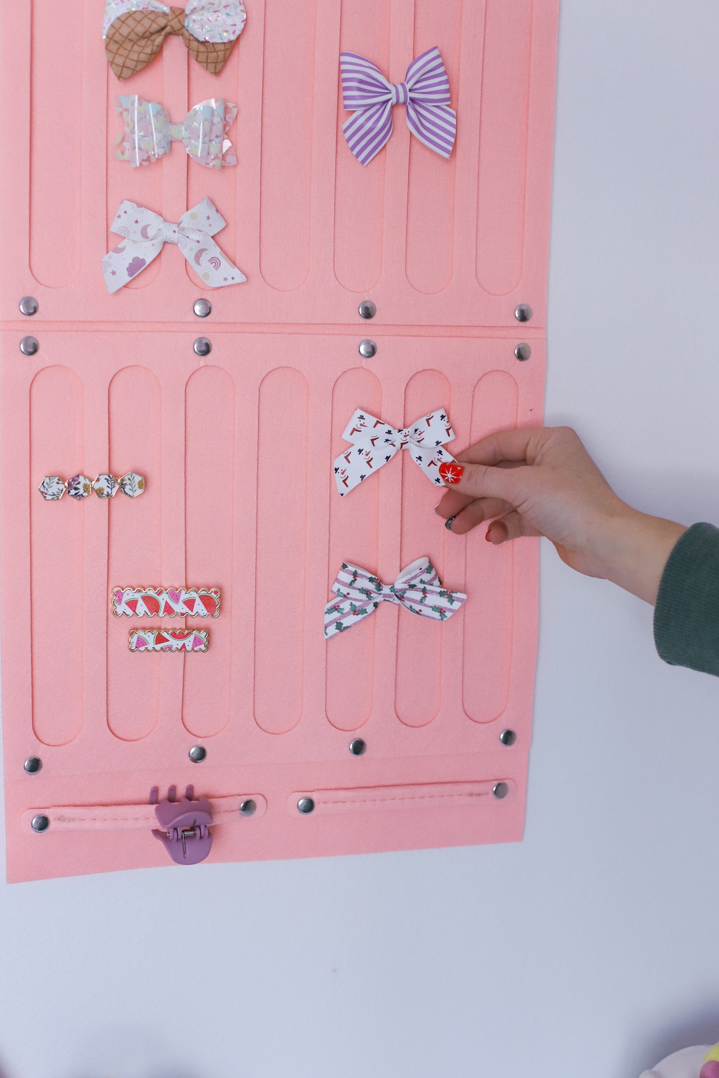 Small Pink Bow Holder