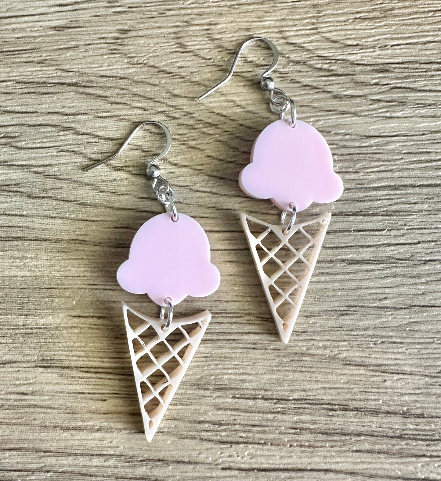 Light Pink Ice Cream Earrings