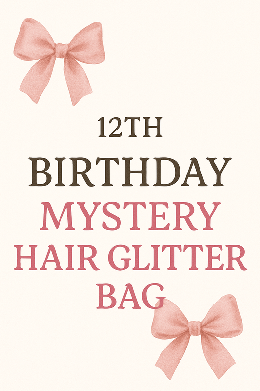 12th Birthday Mystery Hair Glitter Bag (10 glitters)