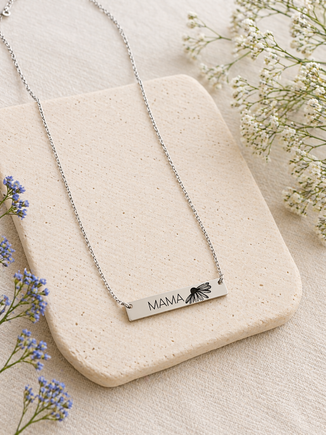Daisy Mama Bar Necklace
