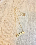 Custom Heart Bar Necklace