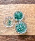 Teal and Gold Mini Hair Glitter