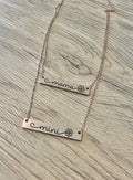 Rose gold Mama and Mini Necklace set