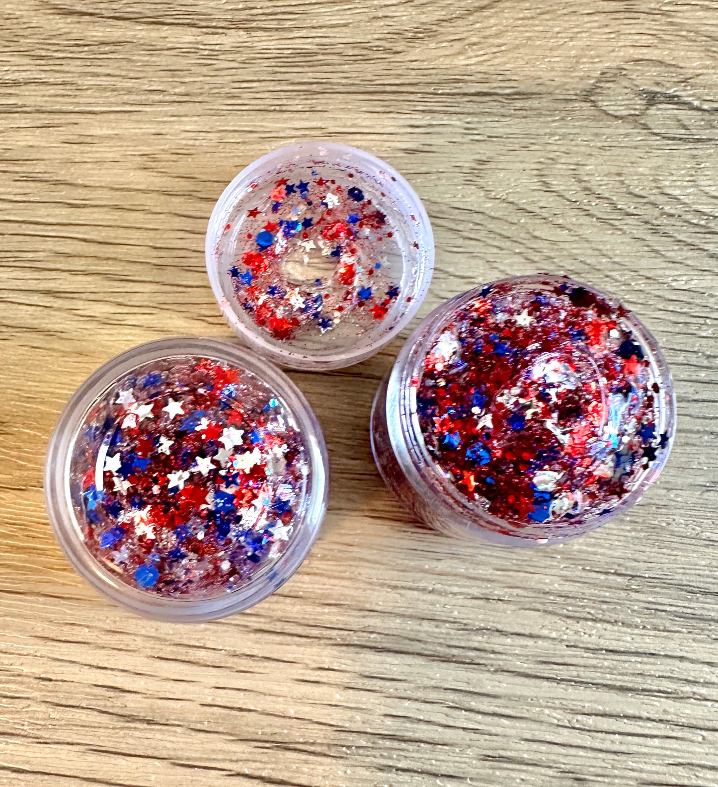 Patriotic Star and Glitter Hair Glitter 20 gram jar