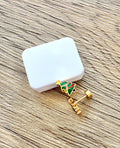 Gold Tree Flat Back Stud Earings