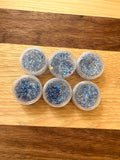 Royal Blue Mini Team Hair Glitter Pack