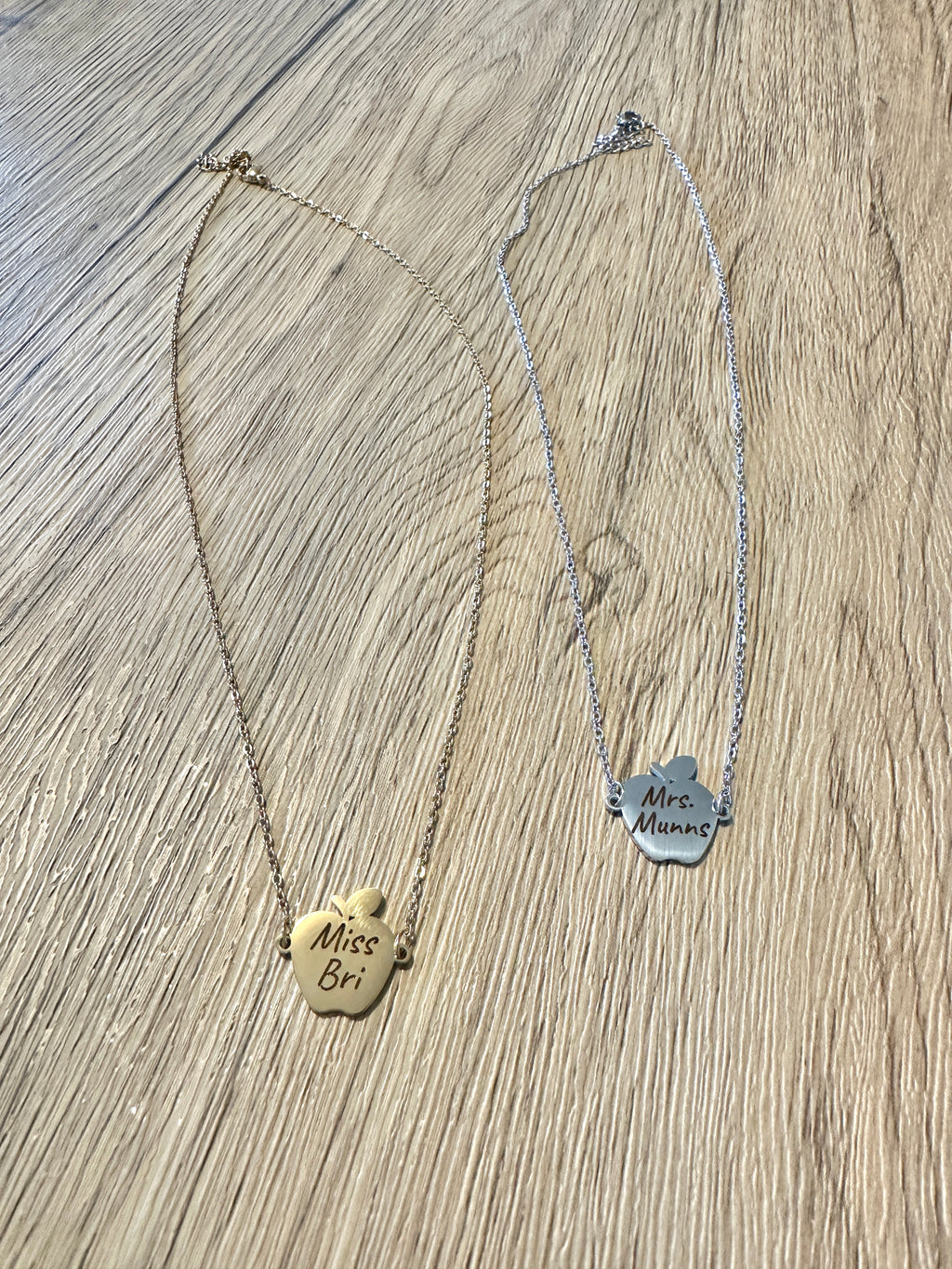 Apple Teacher Necklace