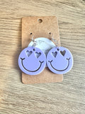 Purple Smile Earrings