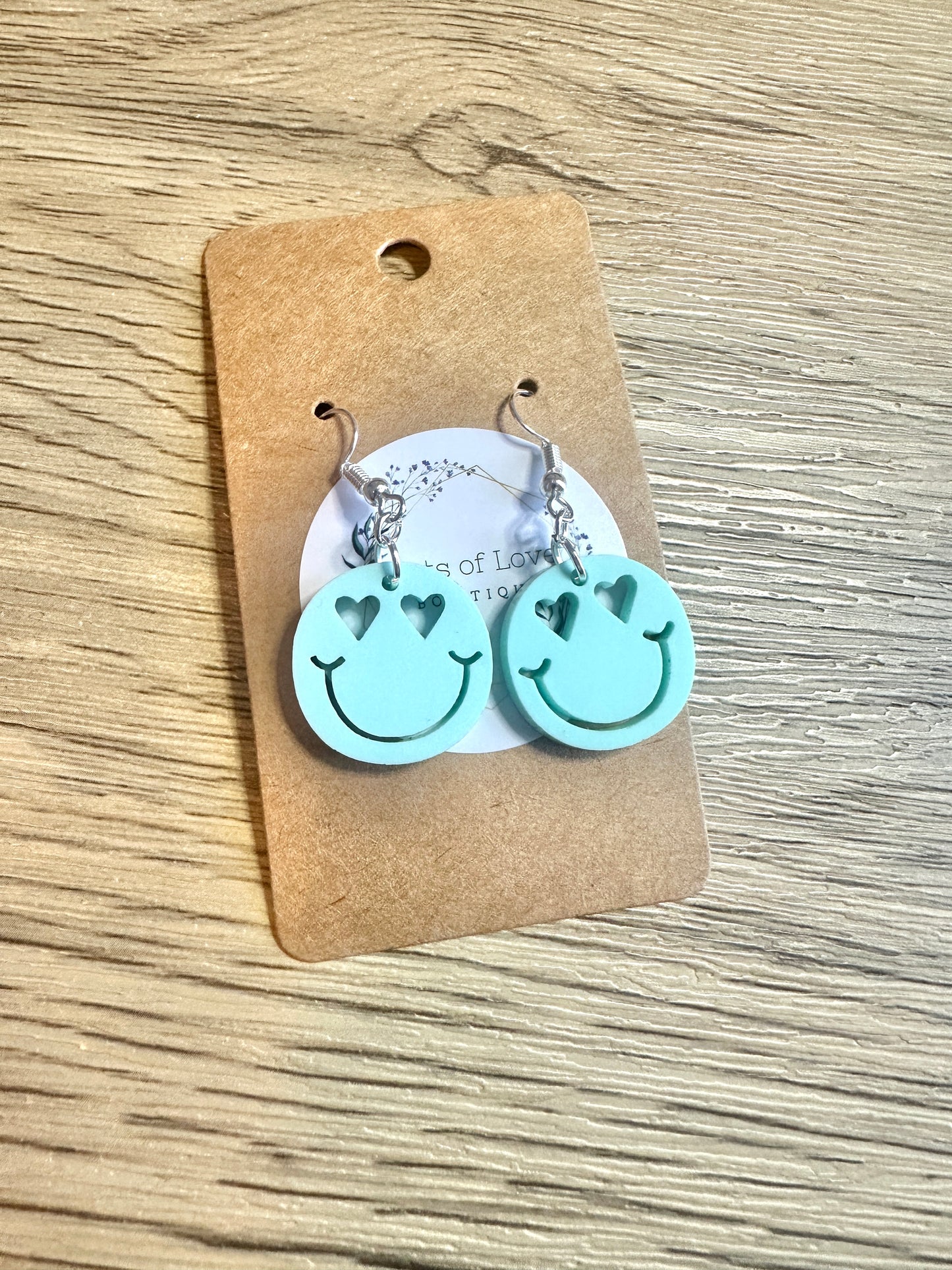 Mini Mint Smile Earrings