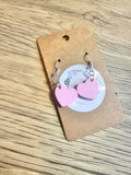 Pink Heart Earrings