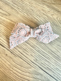 Blush Lace Blakely Bow