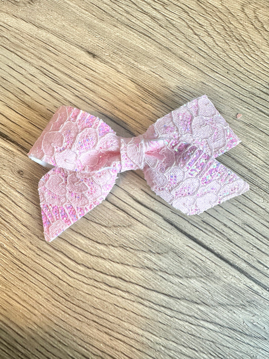 Pink Lace Blakely Bow