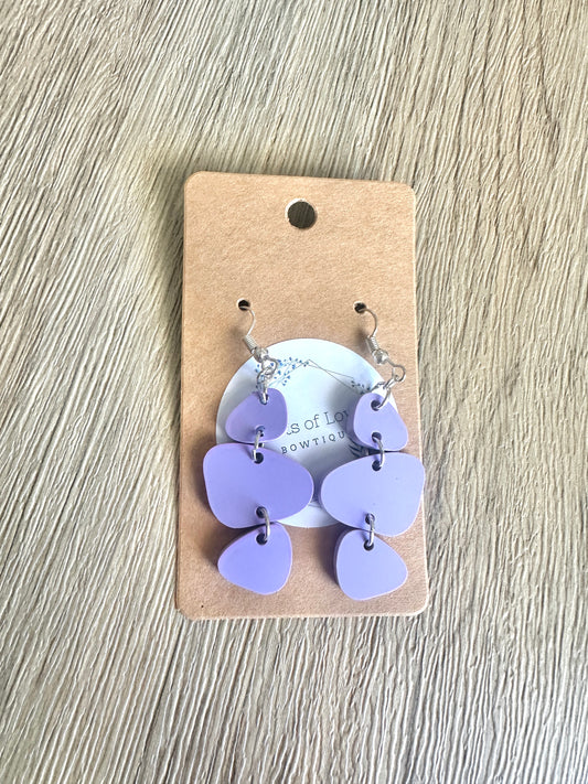 Purple Pebbles Earrings