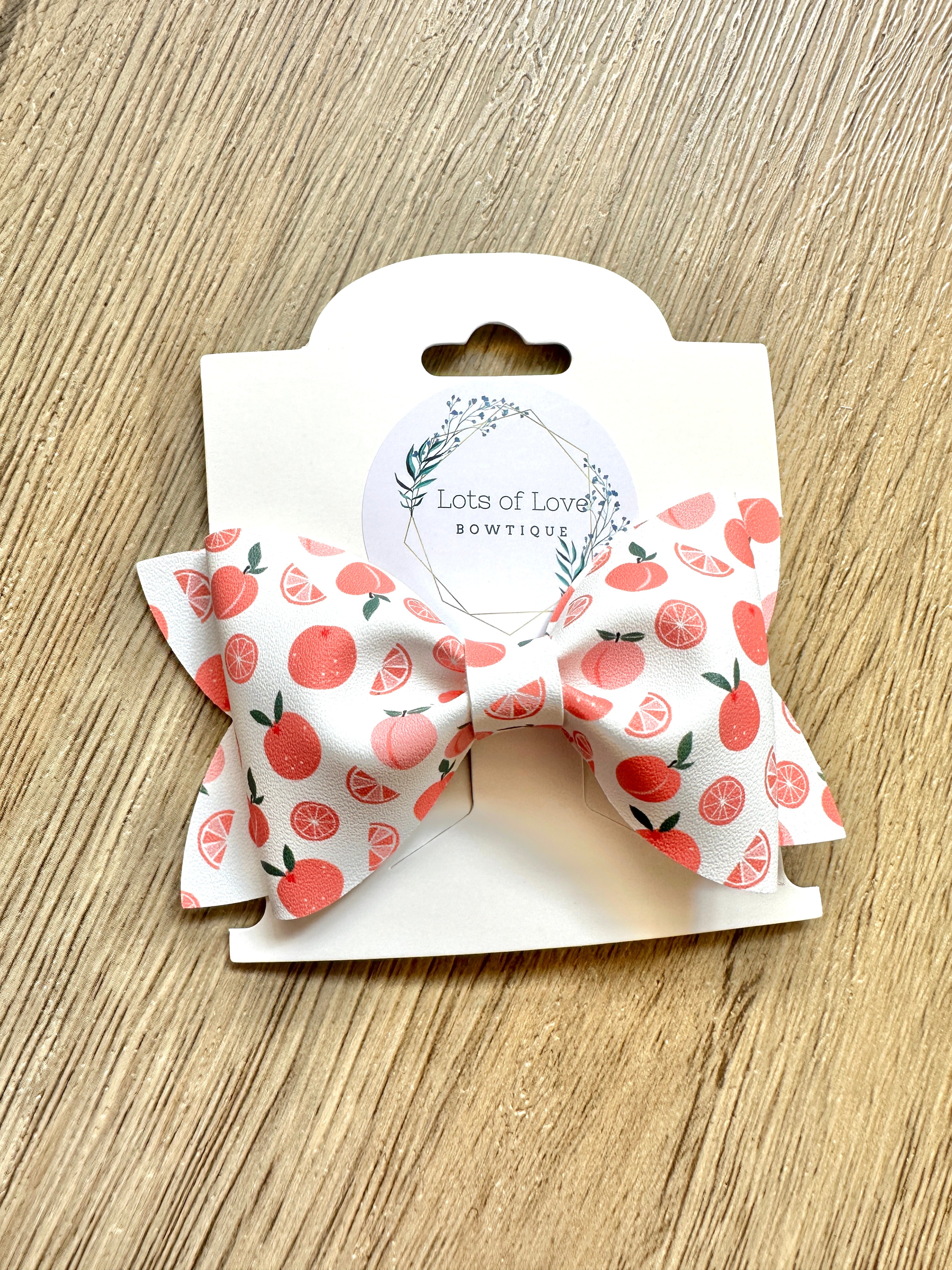 Peach Jordyn Bow