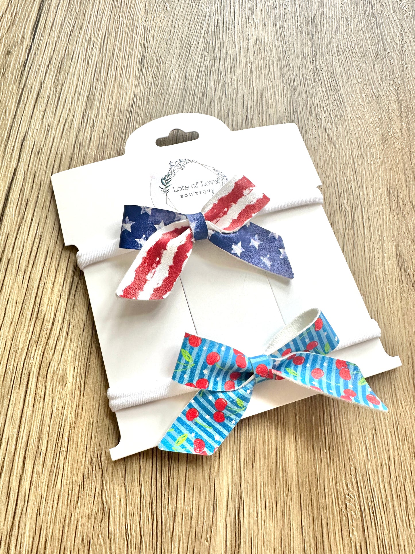 Stars and Cherries Blakely Nylon Headband Set