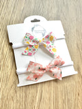 Strawberry Lemonade and Peaches Blakely Nylon Headband Set