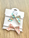 Watercolor Floral Pink Floral Blakely Nylon Headband Set
