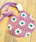 Purple, White, Teal Medium Purse