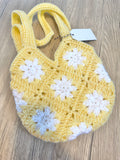 Yellow and White Medium Purse