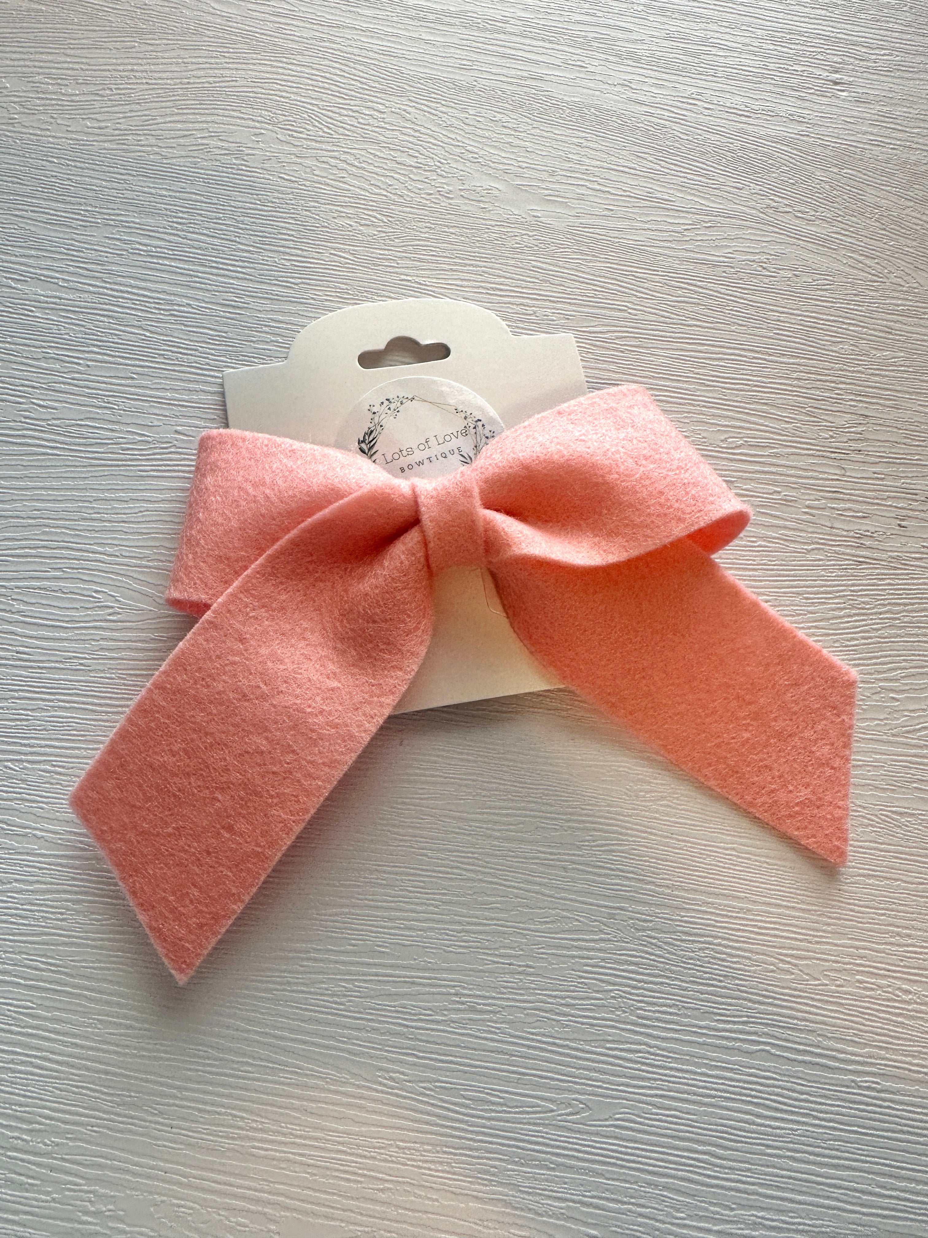 Light Coral Klaire Bow