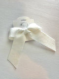 White Klaire Bow