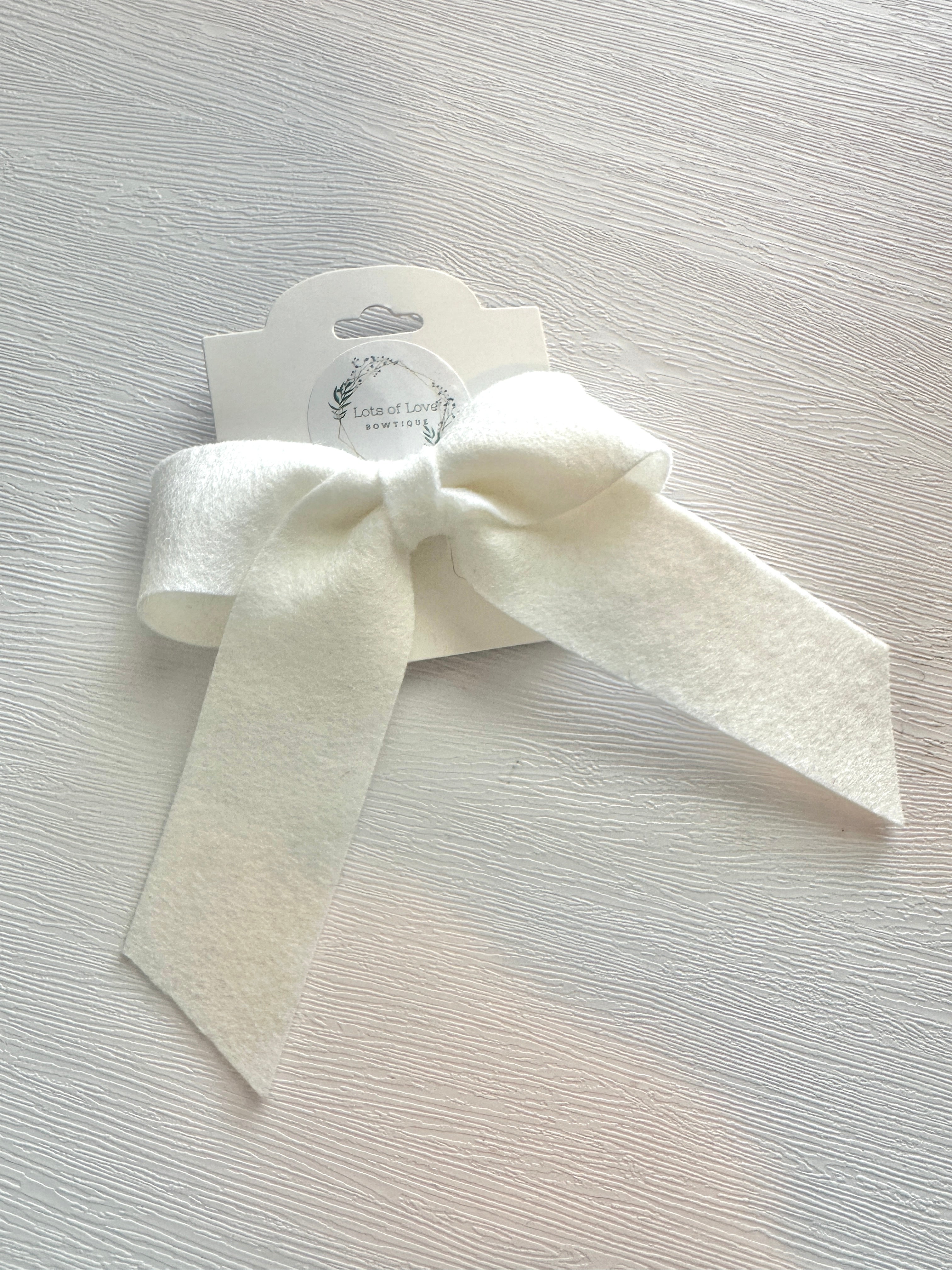 White Klaire Bow