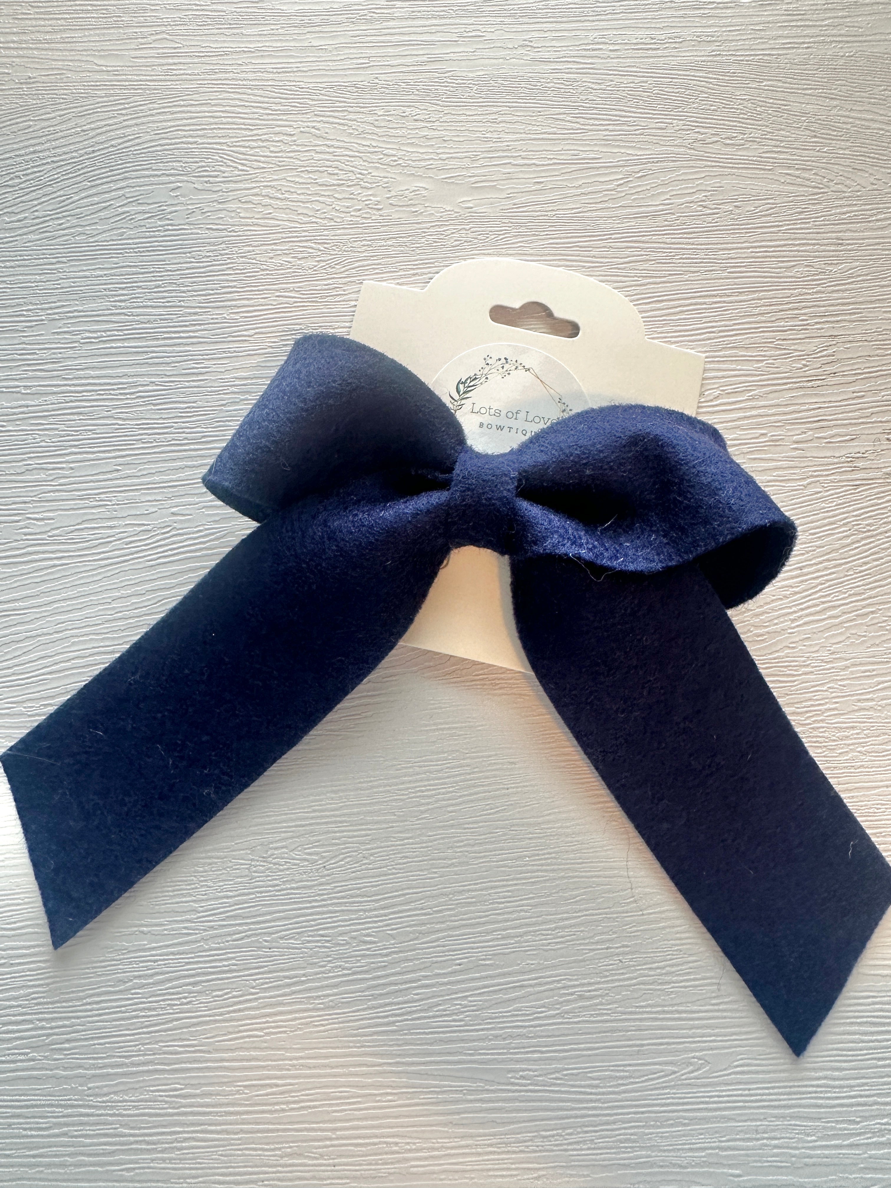 Navy Klaire Bow