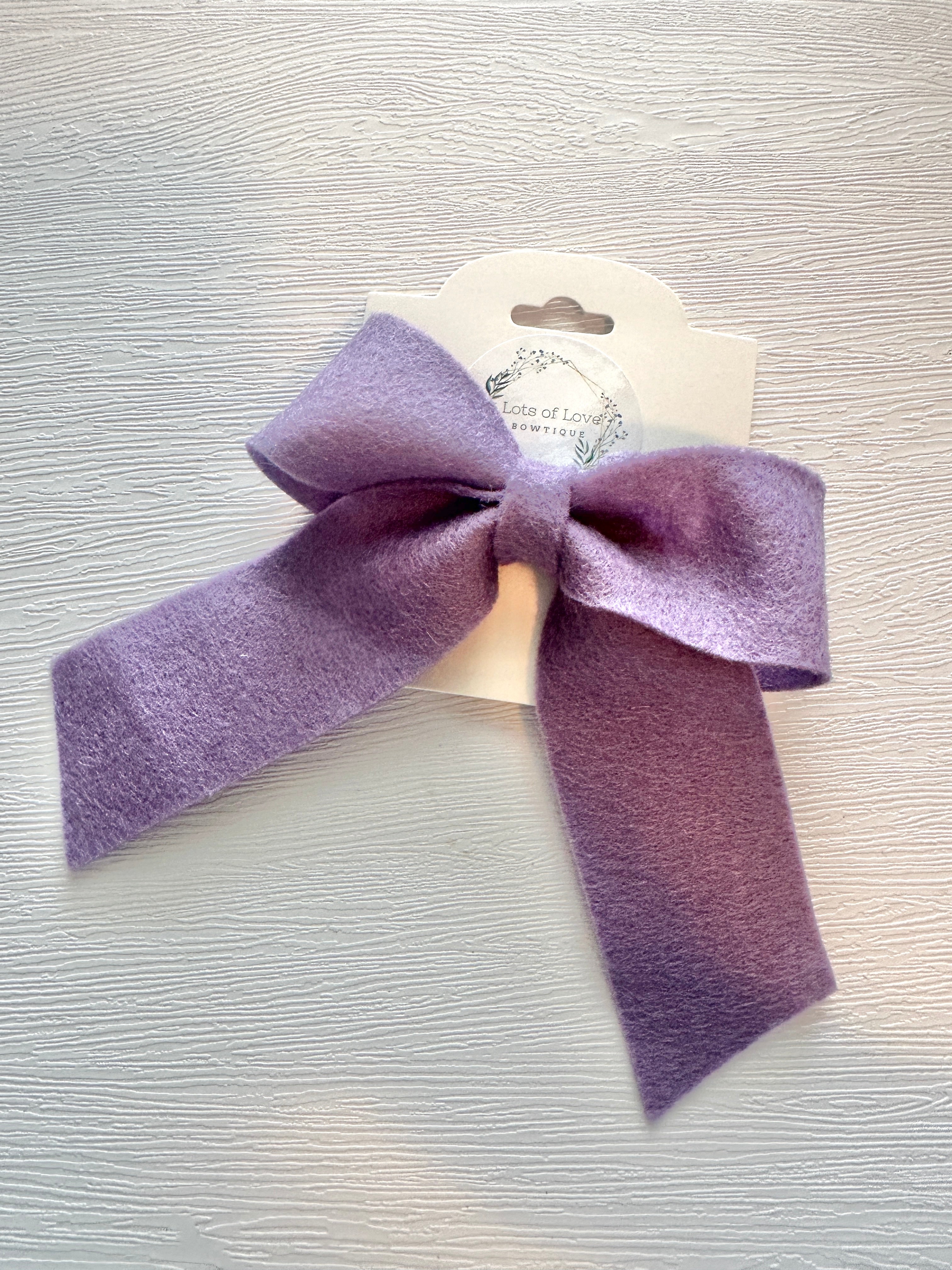 Plum Klaire Bow