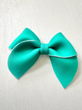 Teal Sailor Bow