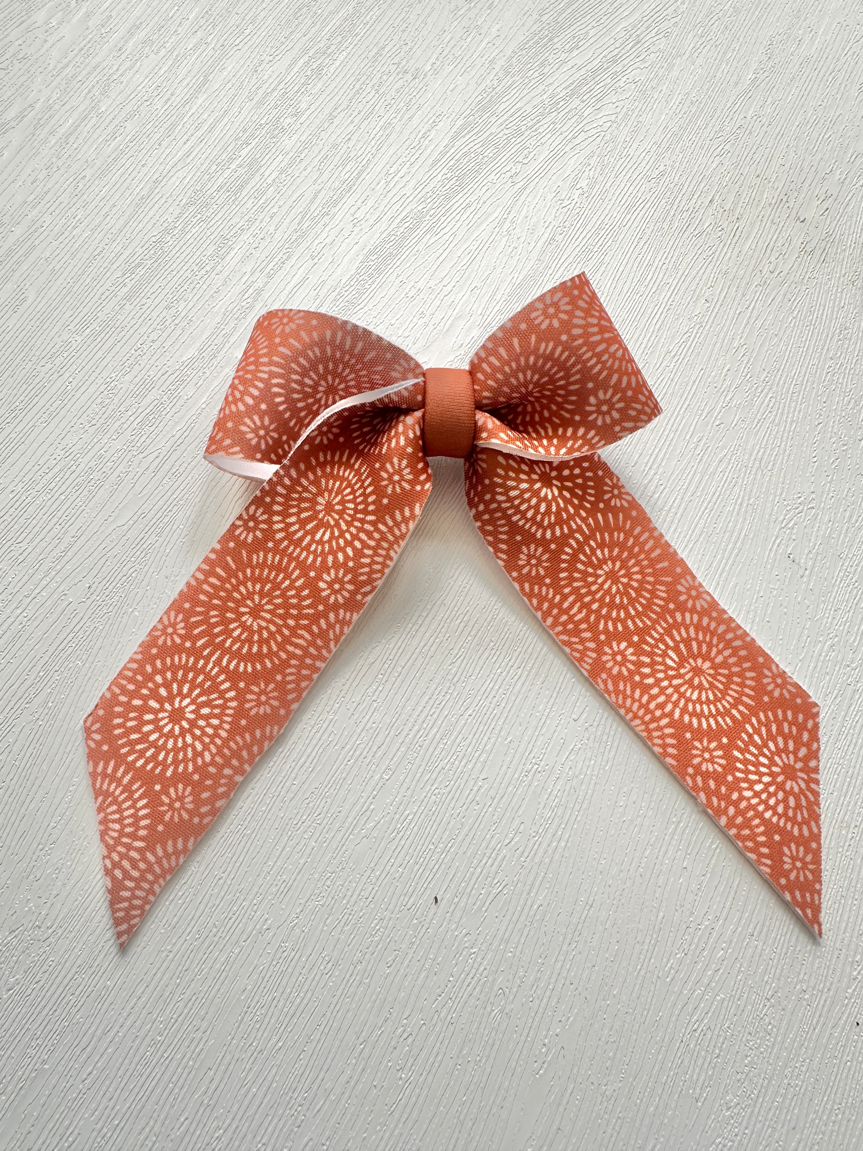 Rust Circles Klaire Bow