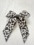 Cow Print Klaire Bow