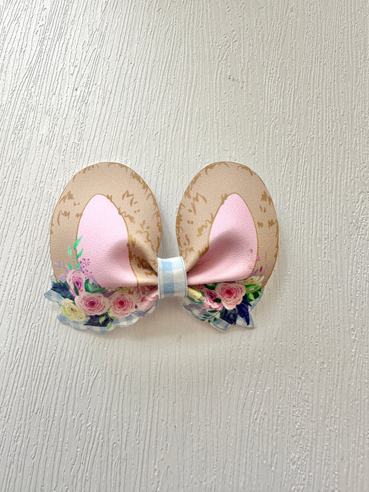 Mini Floral Bunny Ears Bow