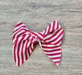 Candy Cane Hand Tied Bow