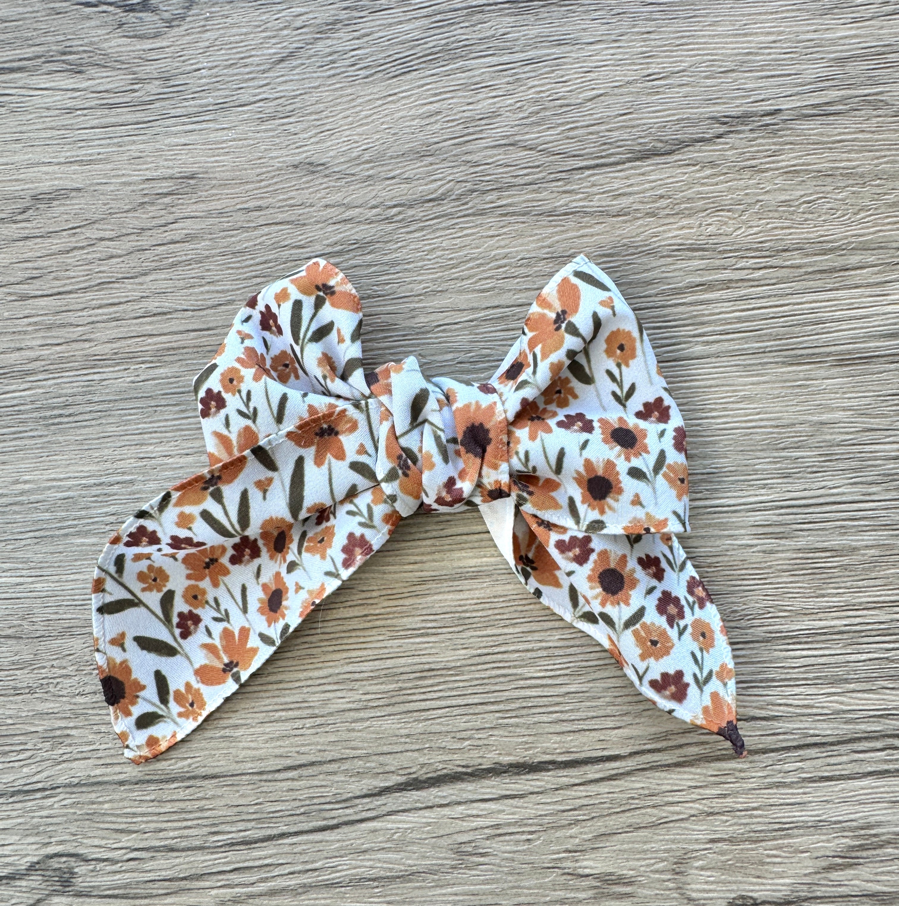 Autumn Sunflower Hand Tied Bow