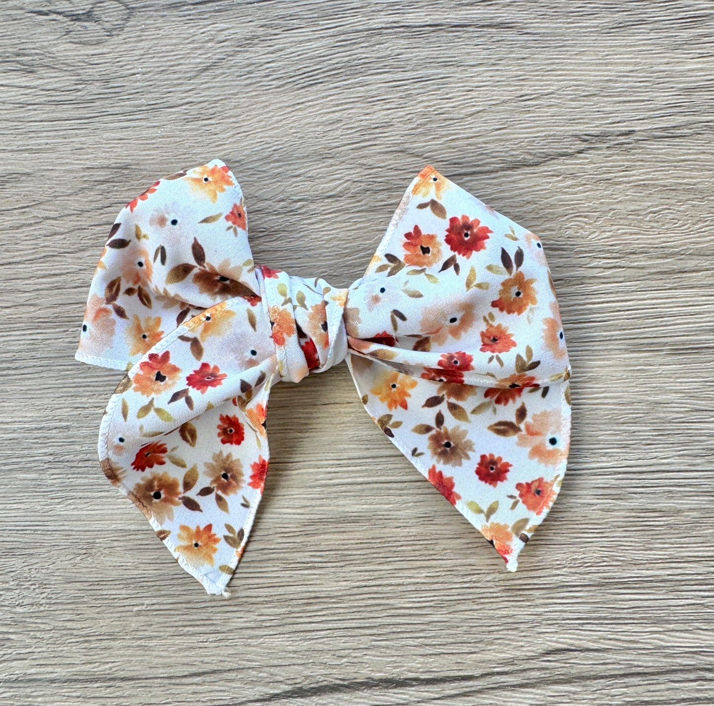 Watercolor Fall Hand Tied Bow