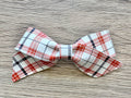 Orange Plaid Blakley Bow