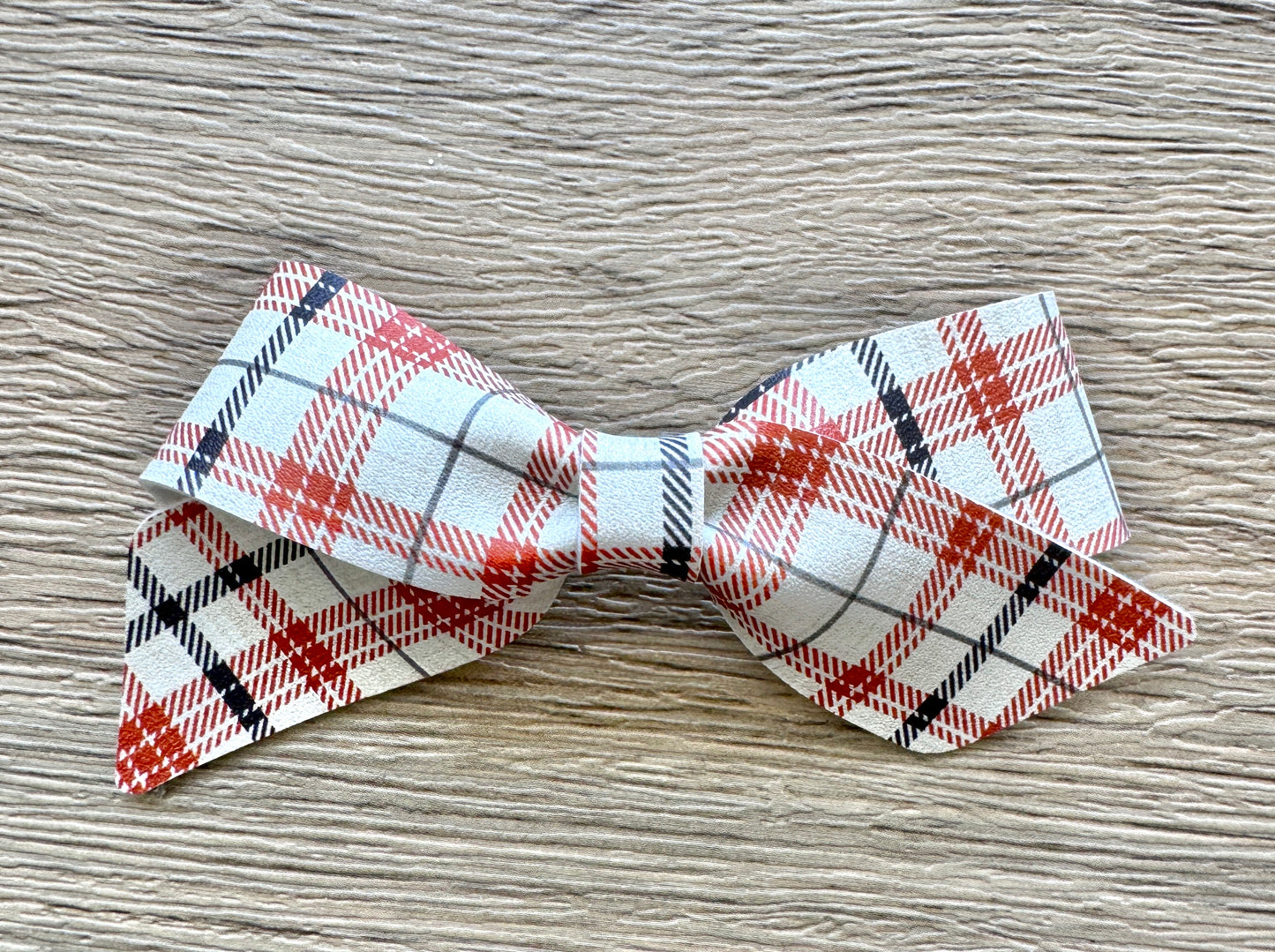 Orange Plaid Blakley Bow