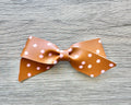 Rust with Pink Daisies Blakley Bow
