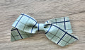 Sage and Navy Plaid Blakley Bow