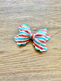 Bright USA Stripe Grace Bow