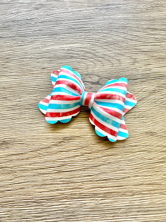 Bright USA Stripe Grace Bow
