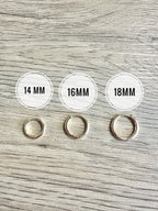 Simple Gold Filled Hoops- 5 sizes