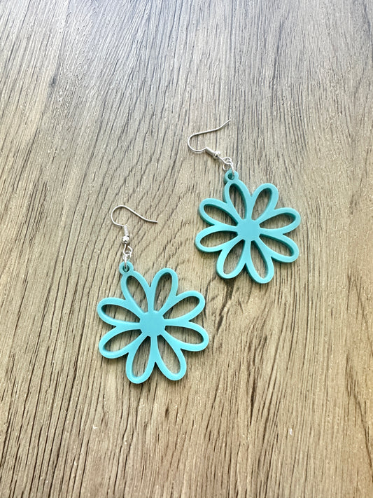 Matte Tiffany Daisy Earrings