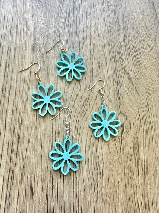 Matte Tiffany Mini Daisy Earrings
