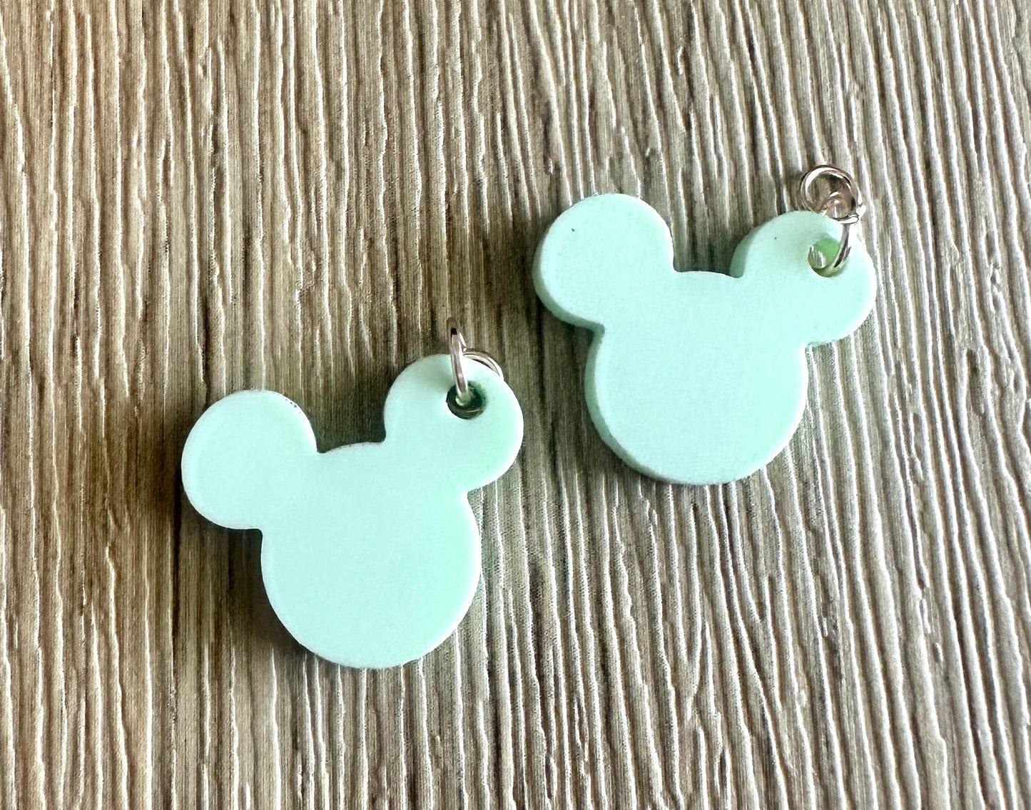 Mint Mouse Hoop Charms