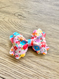Summer Bright Floral Grace Bow