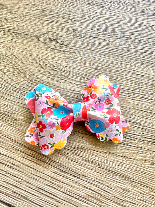 Summer Bright Floral Grace Bow