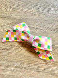 Colorful Checkered Blakely Bow