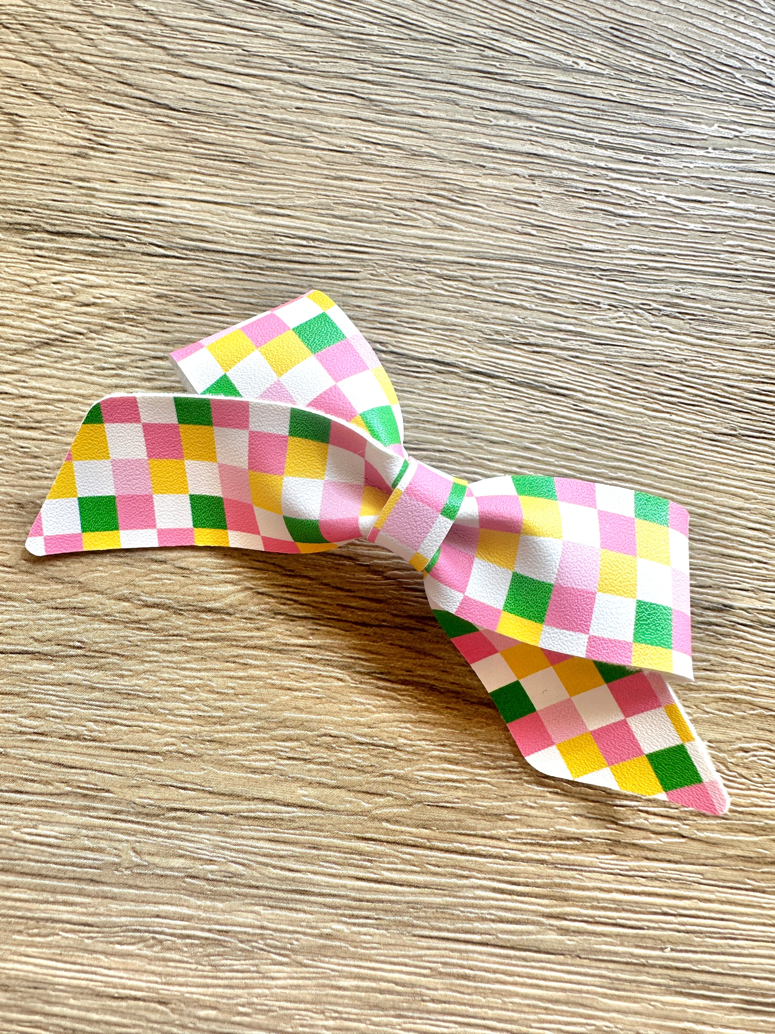 Colorful Checkered Blakely Bow